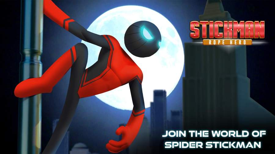 ֩Ϸİ棨Spider Hero Stickman Rope Warrior  v3.9.4 screenshot 2