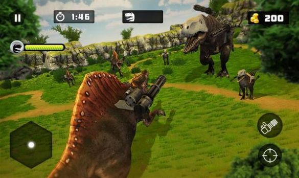 սֻ棨Dino War Survival Game: Battle Simulator  v1.0.5 screenshot 1