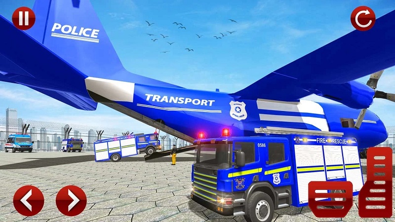 Ϸֻ棨Police FireTruck Transport  v1.0 screenshot 2