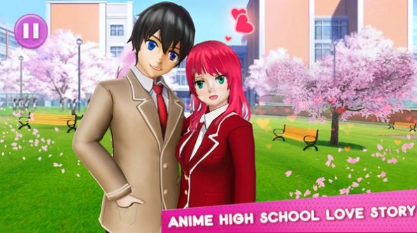 ŮУϷ°棨Anime Girl High School Love  v1.0 screenshot 1