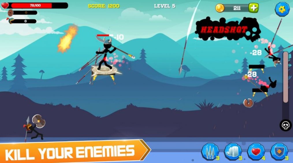 ս˹ӢϷ׿棨Stickman Archer Hero  v1.0 screenshot 2