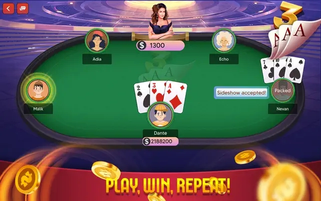 Teen Patti Indian Poker Hack Apk Download  2.0 screenshot 1