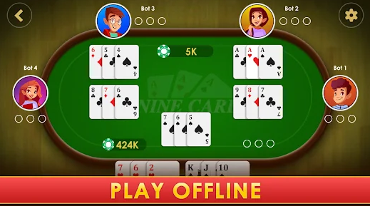 Nine Card Brag Kitti Apk Download for Android  2.0 screenshot 2