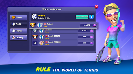 Mini Tennis Perfect Smash Mod Apk Latest Version  1.5.0 screenshot 1