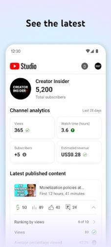 YouTube Studio app download apk latest versionͼƬ1