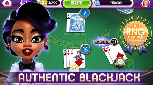 myVEGAS BlackJack 21 Card Game Apk Free Download  2.0.9 screenshot 3