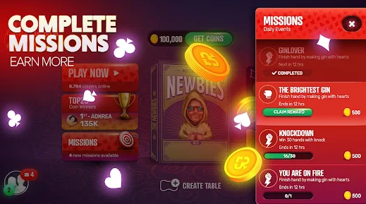 Gin Rummy Extra Online Rummy Apk Download for Android  2.0.4 screenshot 1