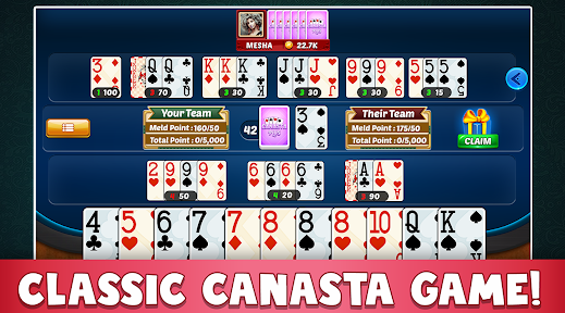 Canasta Plus Offline Card Game Apk Free Download  3.4.6 screenshot 4