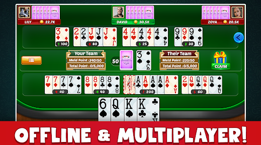 Canasta Plus Offline Card Game Apk Free Download  3.4.6 screenshot 2