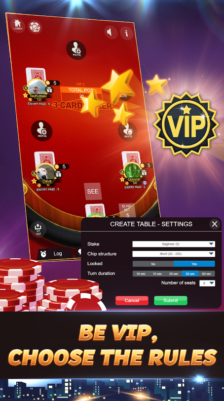 Svara 3 Card Poker Card Game Apk Free Download  1.0.19 screenshot 1
