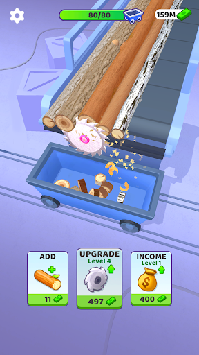 Idle Cutter Wood Slice mod apk unlimited money  3.12.5 screenshot 3