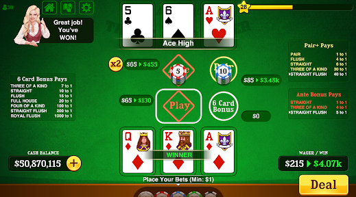 Triple Card Poker Three Card Apk Download for Android  1.6.1 screenshot 4