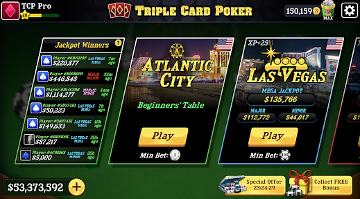 Triple Card Poker Three Card Apk Download for Android  1.6.1 screenshot 1