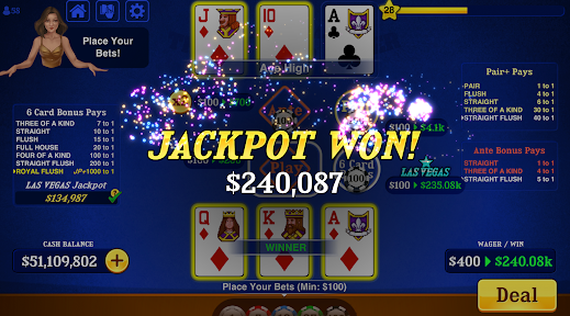 Triple Card Poker Three Card Apk Download for Android  1.6.1 screenshot 2