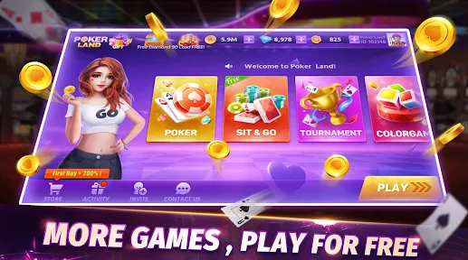 Poker Land Texas Holdem Game Apk Free Download  3.2.0 screenshot 2