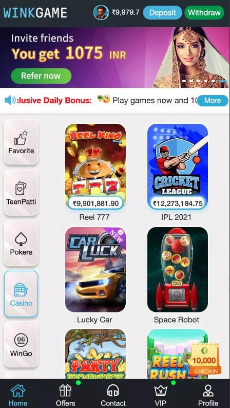 Wink TeenPatti apk download latest version  1.1 screenshot 1