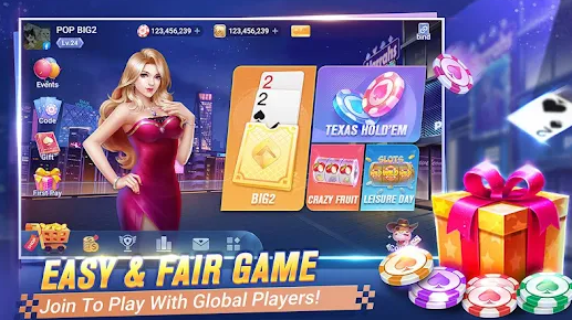 POP Big2 Capsa Banting poker Apk Download for Android  1.3.5 screenshot 4