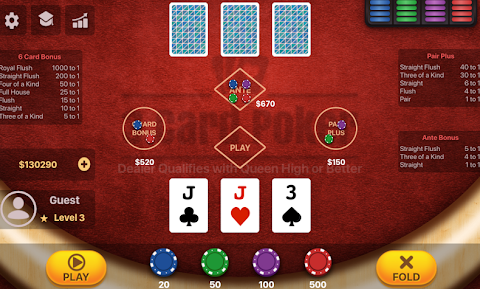 Three Card Poker Free Download for Android  2.2.2 screenshot 3