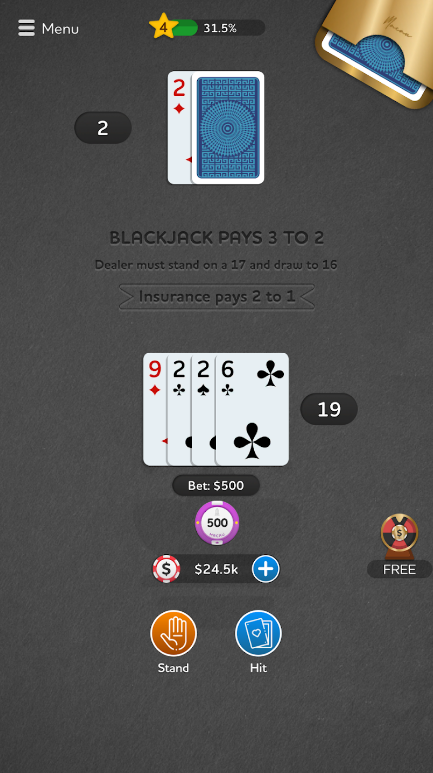 Blackjack Casino Card Game Apk Download for Android  1.15 screenshot 1