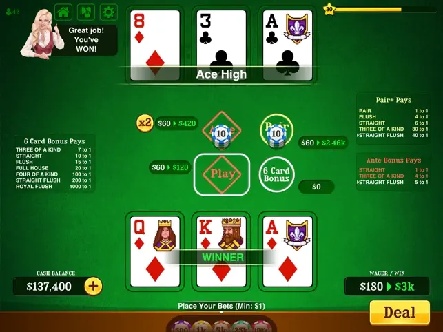 Triple Card Poker Casino Apk Download  1.6.1 screenshot 4