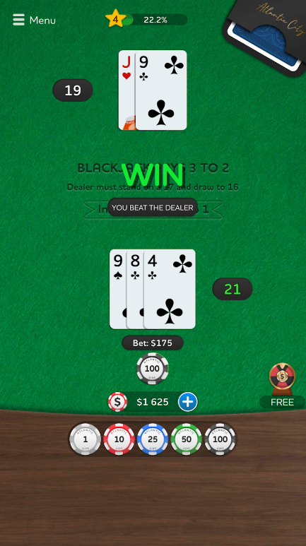 Blackjack Casino Card Game Apk Download for Android  1.15 screenshot 3