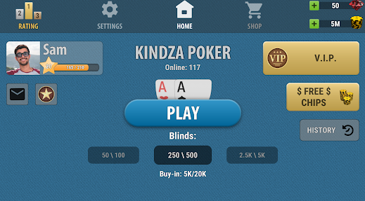 Kindza Poker Texas Holdem Apk Free Download  15.8.1 screenshot 1