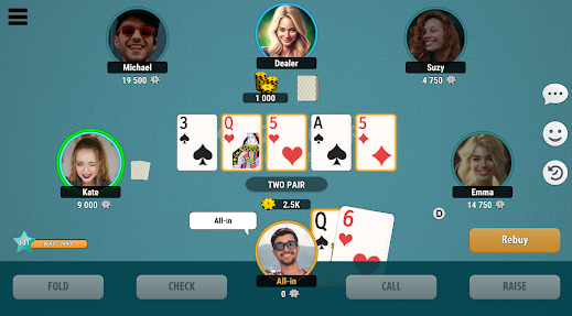 Kindza Poker Texas Holdem Apk Free Download  15.8.1 screenshot 2