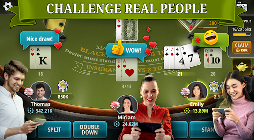 Blackjack 21 Casino games Apk Download Latest Version  1.3.7 screenshot 3