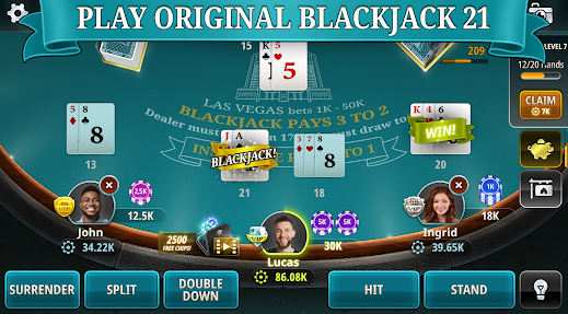 Blackjack 21 Casino games Apk Download Latest Version  1.3.7 screenshot 4