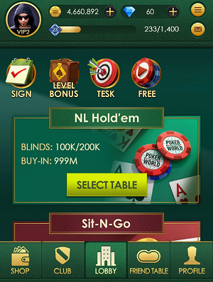 Poker World Texas holdem Mod Apk Download  3.192 screenshot 1