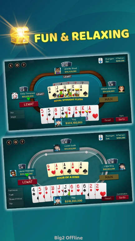 Big 2 Offline Mod Apk (Unlimited Money) Download  2.0.3 screenshot 1