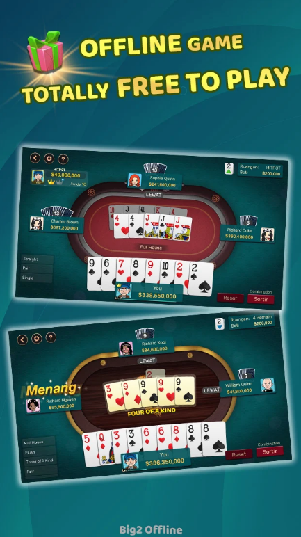 Big 2 Offline Mod Apk (Unlimited Money) Download  2.0.3 screenshot 3