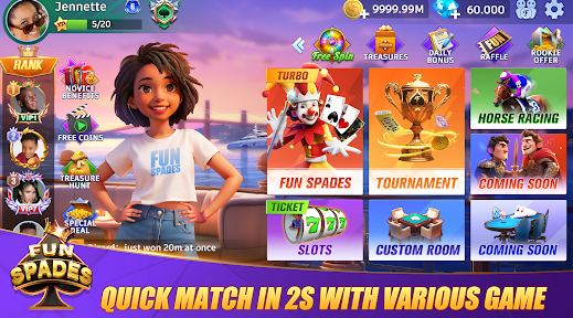 Fun Spades Online Card Game Apk Download for Android  1.1.124.124 screenshot 3