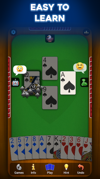 Hearts Card Game Download Apk for Android  1.4.9.1325 screenshot 4