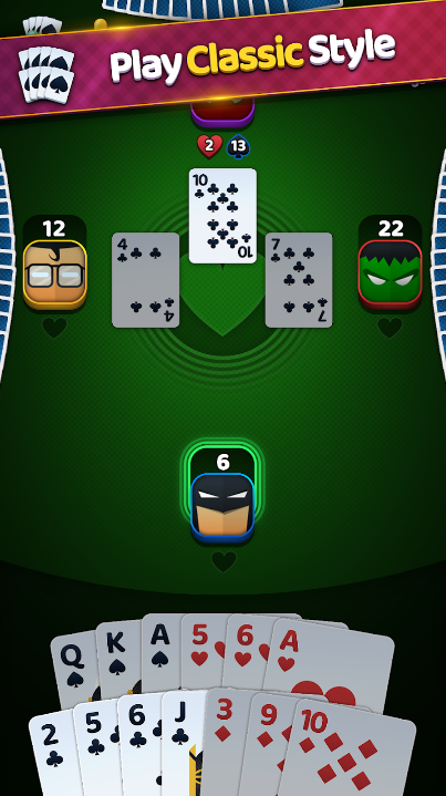 Hearts Classic Card Game Apk Download for Android  1010 screenshot 2