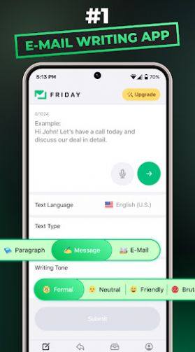 Friday AI E-Mail Assistant Mod Apk Free Download下载-Friday AI E.