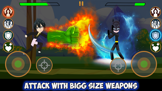 Stickman Dragon Hero Warriors Mod Apk Unlimited Money And Gems Download  1.1 screenshot 2