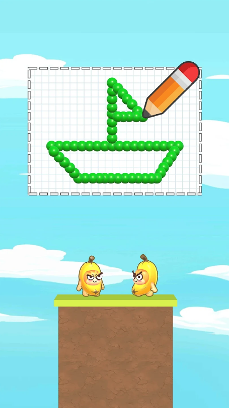Draw To Crash Banana Cat Game Download for Android  1.2 screenshot 1