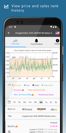 Keepa Amazon Price Tracker App Free Download  v2.17.2 screenshot 2