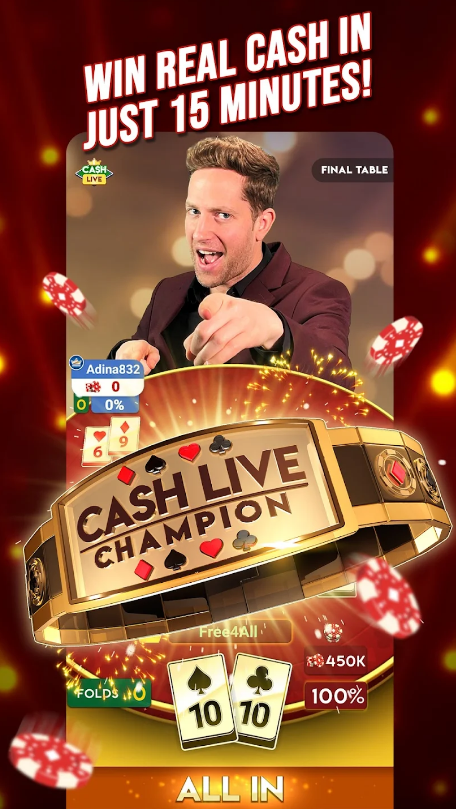Cash Live Play Poker Online Apk Free Download  2.0.7 screenshot 1
