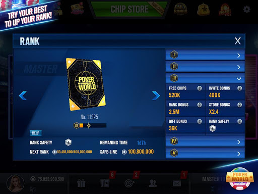 Poker World Mega Billions free chips hack download  2.233.2.233 screenshot 5