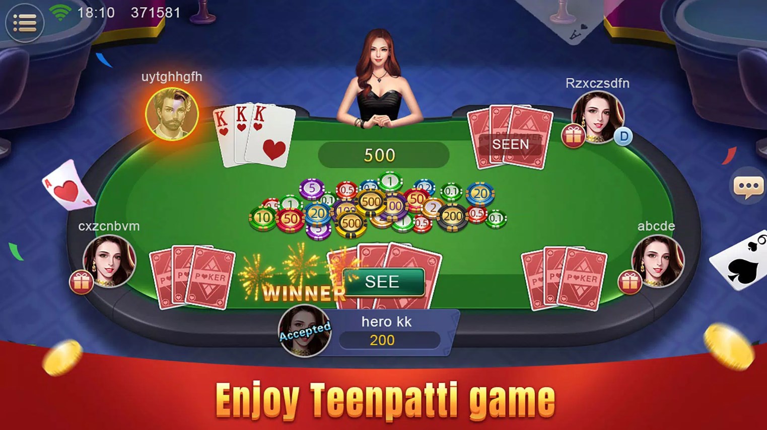 Osom Teen Patti apk download latest version  1.4 screenshot 2