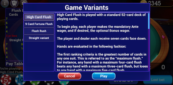 High Card Flush Poker Game Download for Android  1.8.3 screenshot 3