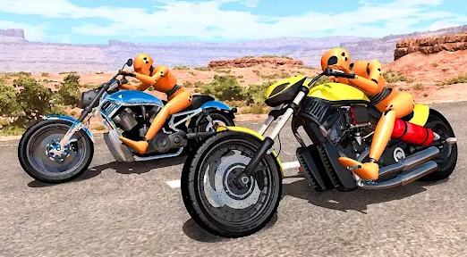 Moto Bike Dummy Crash Test Sim Hack Apk Download  2 screenshot 2