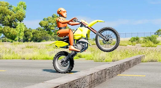 Moto Bike Dummy Crash Test Sim Hack Apk Download  2 screenshot 3