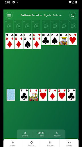 Algerian Patience Solitaire free download for android  1.0.1 screenshot 1