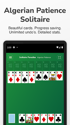 Algerian Patience Solitaire free download for android  1.0.1 screenshot 2