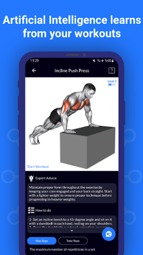 Workout Planner Gym&Home FitAI mod apk premium unlockedͼƬ1