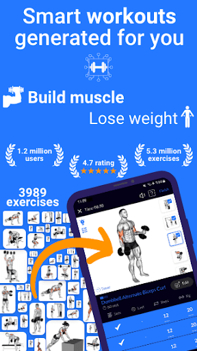 Workout Planner Gym&Home FitAI mod apk premium unlocked  1.2.8 screenshot 3