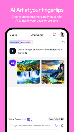 Chatsonic ai mod apk premium unlocked  1.1.4 screenshot 2